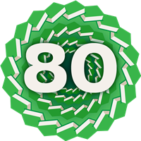 80 Books Badge